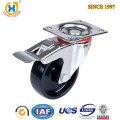 Zhejiang high quality medium duty Top-plate brake black PP Caster